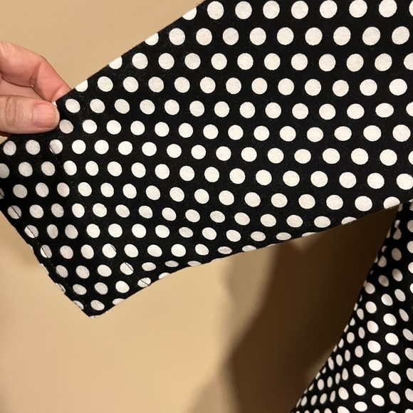 Onque Casuals Chic Black Polka Dot Floral Zipper Cardigan PS Artsy Festival - Picture 6 of 10